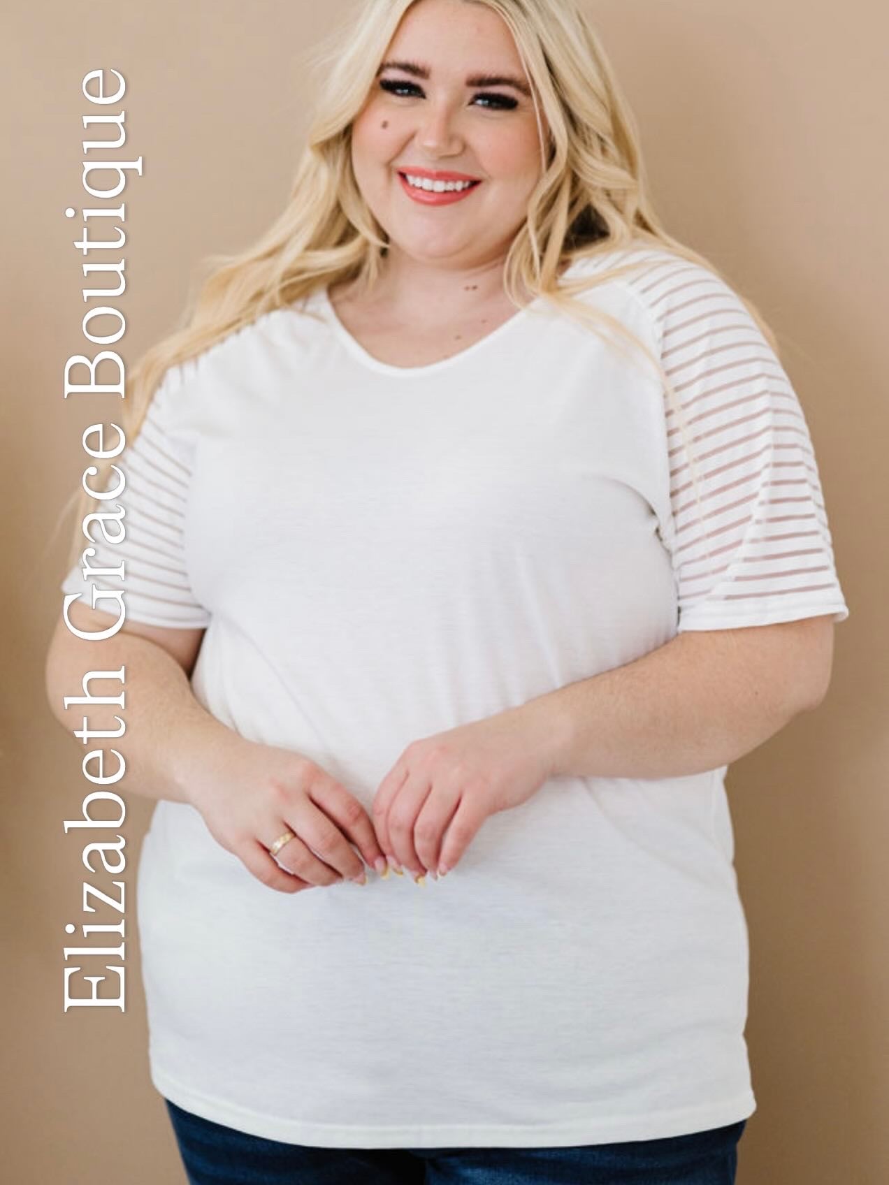 White short sleeve t-shirt