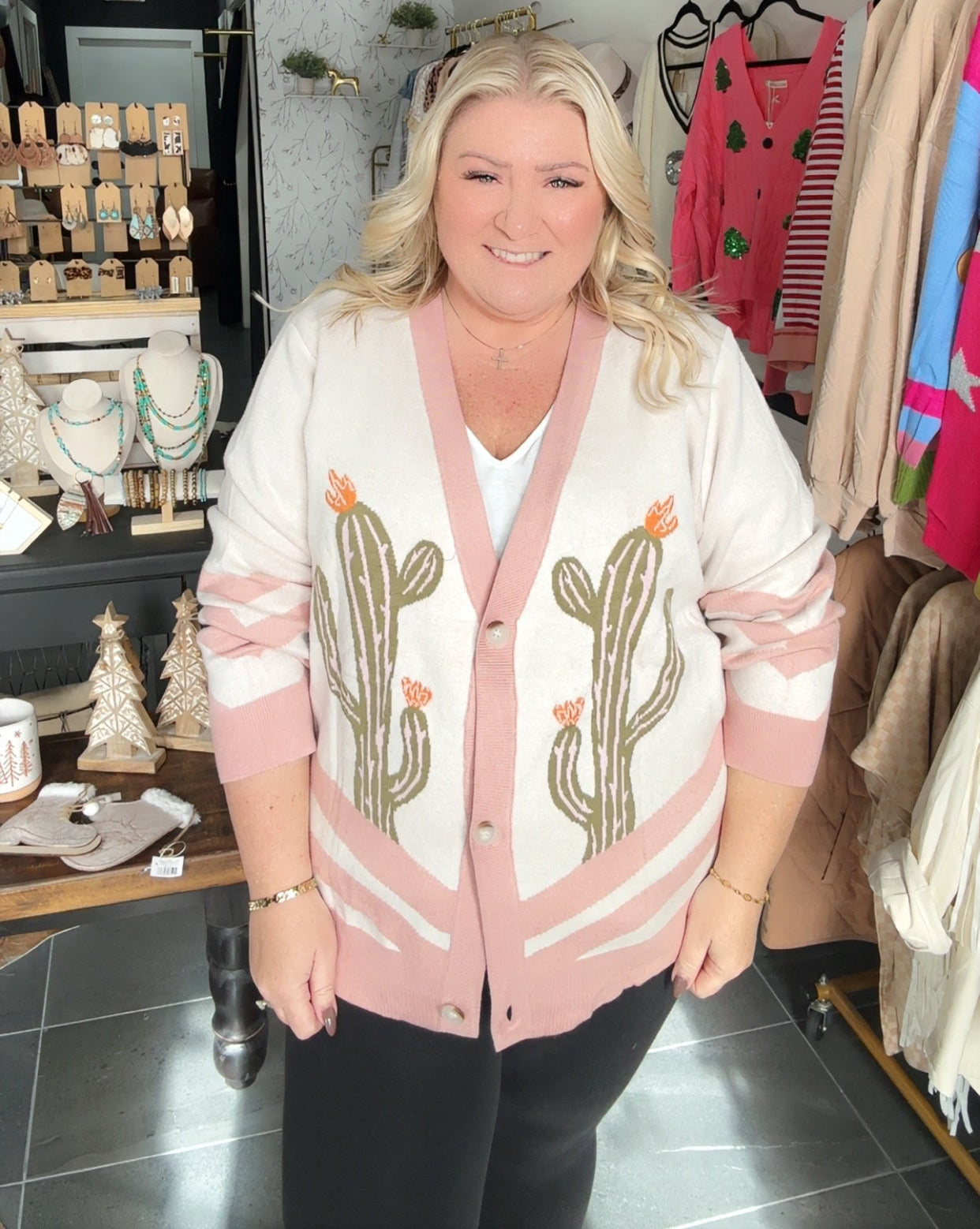 The Carrie. Cactus Cardigan.