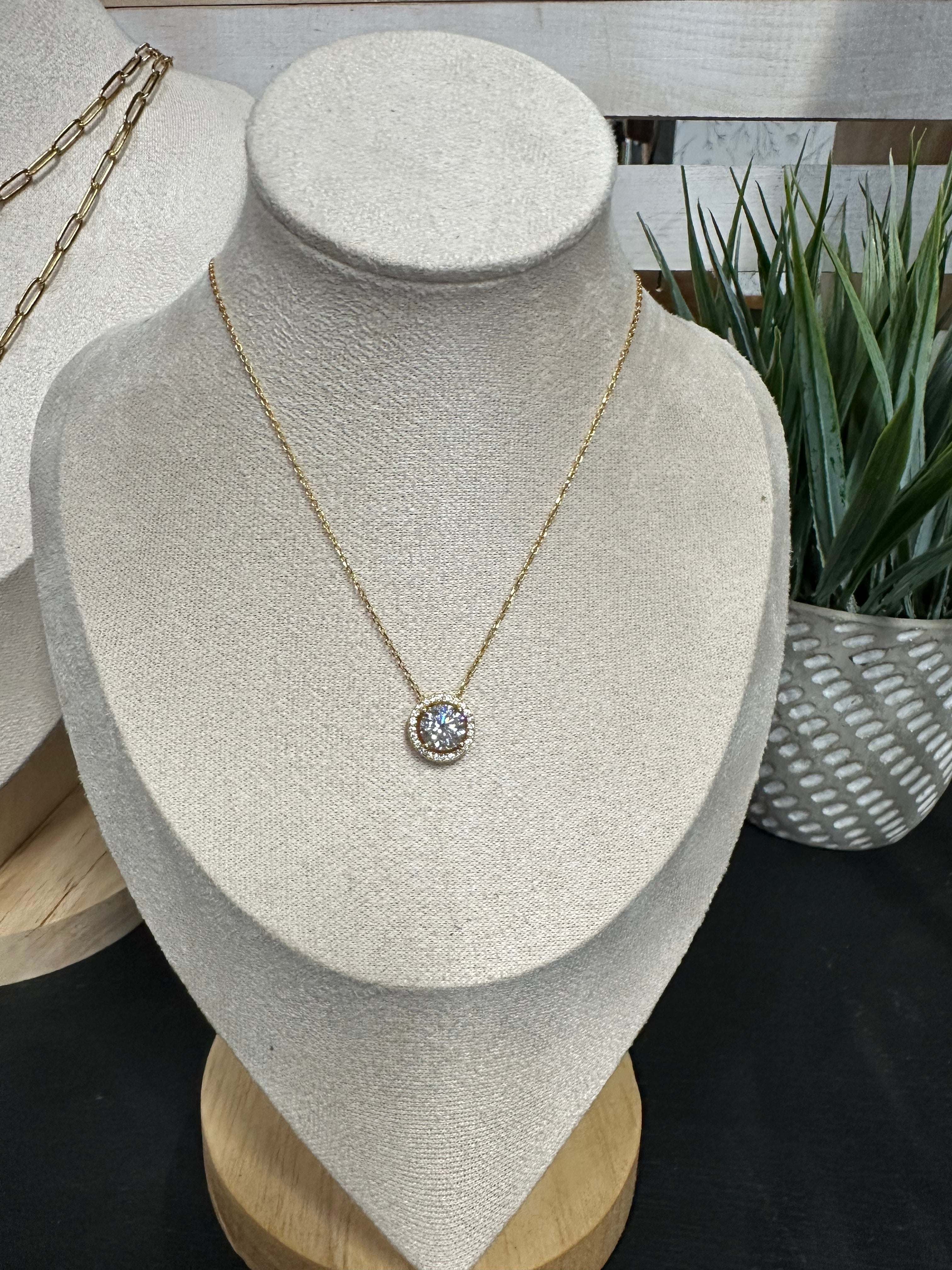 2carat Moissanite pendant